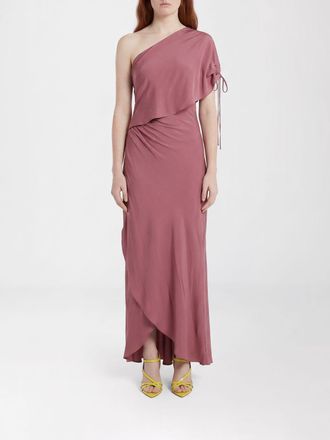 Semicouture Abito Clara asimmetrico Semicouture in cr&ecirc;pe