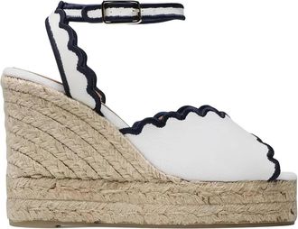 Castaner 110mm espadrilles met gewelfde afwerking - Wit