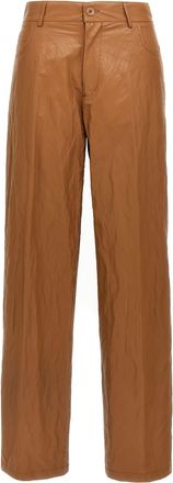 Nude Viscose Casual Womens Pants