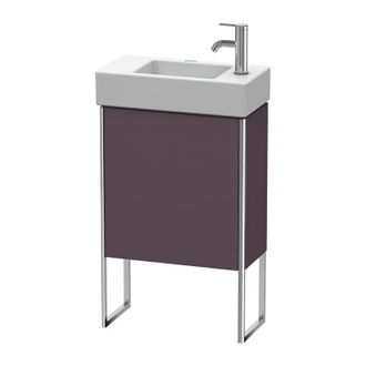 Duravit Duravit Xsquare Vanity Unit Vertical 48.4x24.0 Cm, 1 Puerta, Colgado A La Derecha, 1 Estante De Vidrio, Para El Lavabo Vero Air 072450, Color (frente/
