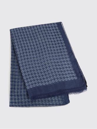 Giorgio Armani Sciarpa in misto cashmere e modal con monogram jacquard