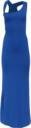 Proenza Schouler Cutout Maxi Dress in Blue Viscose