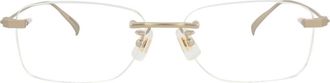 Dunhill 56mm Rectangular Optical Glasses in Gold Transparent at Nordstrom Rack