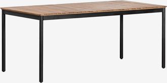 Sklum Sklum - Mesa De Comedor Rectangular En Acero Y Madera De Acacia (160x90 Cm) Artus