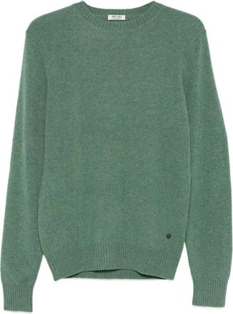 IMPURE Charlie crew-neck sweater - men - Wool/Nylon - L - Green