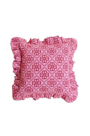TBCo Cotton Floral Pillowcase in Pink Floral at Nordstrom, Size 2Ft 0In X 2Ft 0In