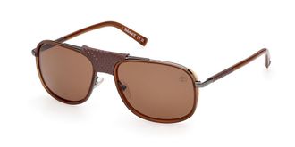 Timberland TB00091 Polarized 47H Mens Sunglasses Brown Size 58
