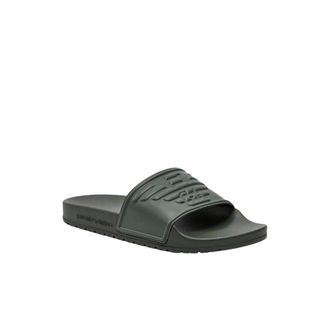 Emporio Armani Mules in PVC con logo - - Shoes - Donna - Verde - 39 EU