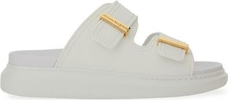 Alexander McQueen White Solid Hybrid Slides