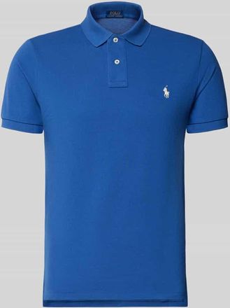 Polo Ralph Lauren Regular Fit Poloshirt aus reiner Baumwolle in Rauchblau, Gr&ouml;&szlig;e XXL
