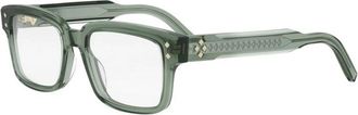 Dior Authentieke Diamondo Bril met Topkwaliteit - unisex - Brillen - Groen - 53 MM - Accessoires