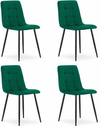 OEM Silla Kara - Terciopelo Verde Oscuro X 4