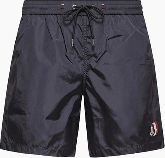 Moncler Mens Archive Logo Swimshorts Navy - Size: 33/32/32