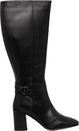 Barbour Saskia Hoge Laarzen - Dames - Laarzen met Hak - Zwart - 36 EU - Leer - Schoenen