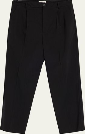 Frame Denim Mens Tropical Wool Pleated Trousers
