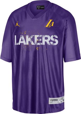 Nike Mens Los Angeles Lakers Jordan Dri-FIT MVP T-Shirt in Purple | IB0759-504