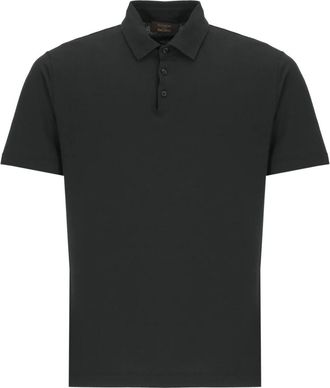 Zanone Polo Shirt met Korte Mouwen - Heren - Polos - Zwart - M - Katoen - Tops
