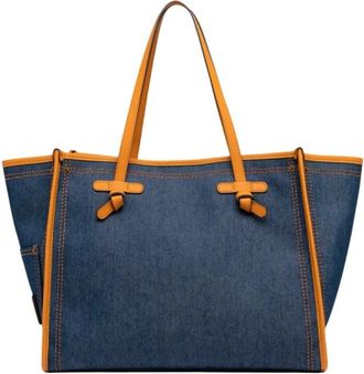 Gianni Chiarini Tassen, Dames, Blauw, ONE Size, Leer, Marcella Tote Bag