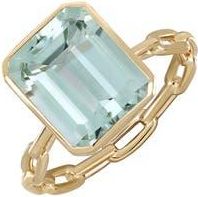 Bony Levy Color Bezel Set Green Amethyst Ring in 14Ky at Nordstrom Rack, Size 6.5