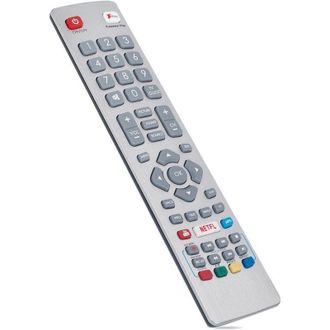 OEM Mando A Distancia Universal De Repuesto Sharp Para Smart Tvs Con 4 Botones De Acceso Directo, No Requiere Configuraci&oacute;n - Crezuo
