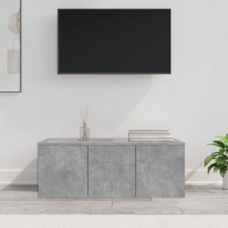 vidaXL vidaXL Mobile Porta TV Grigio Cemento 80x34x30 cm Legno Multistrato