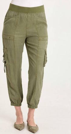 Xcvi Olexa Twill Banded Cargo Pant In Espalier Pigment
