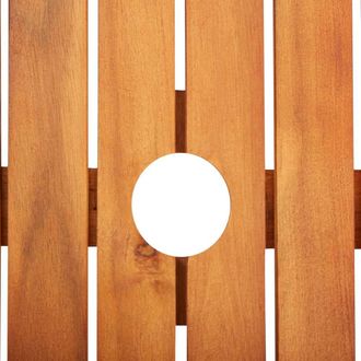 Berkfield Home Garden Table 88x88x74 cm Solid Acacia Wood | Size: 88 x 88 x 74 cm