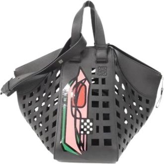 Loewe Pre-owned Hammock Calf Shoulder Bag - Dames - Vintage Handtas - Zwart - ONE Size - Leer - Vintage