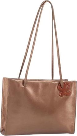 Loewe Pre-owned Shoulder Bags, female, Brown, Size: ONE SIZE Pre-owned Leather Shoulder Bag