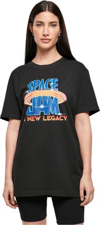 Mister Tee Mens Space Jam Logo Tee T-Shirt, Black, S