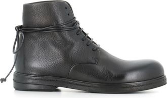 Mars&egrave;ll Zucca Zeppa Veterboot - Dames - Veterlaarzen - Zwart - 36 EU - Leer - Schoenen