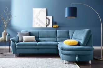 Sit&more Ecksofa »Cardoso L-Form« mit Federkern, wahlweise mit Bettfunktion und Schubkasten