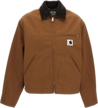 Carhartt Work in Progress Brown OG Detroit Winter Dearborn Cotton Canvas Jacket
