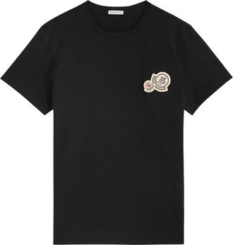 Moncler Logo-appliquéd Cotton T-shirt - Black - Xxxl