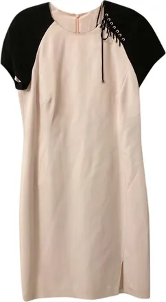 Emilio Pucci Lace-Up Shoulder Two Tone Dress Size L