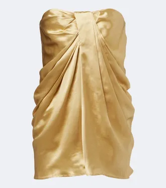 Tove Top bustier Eden in raso di seta