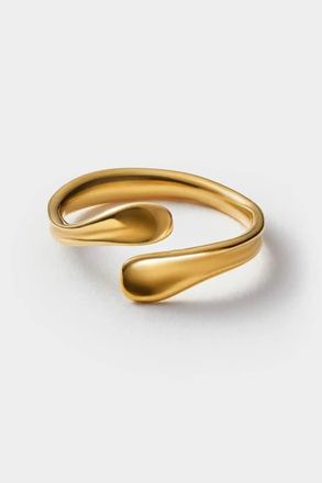 Katie Loxton Molten Luxe Waterproof Gold Wrap Ring at Nordstrom