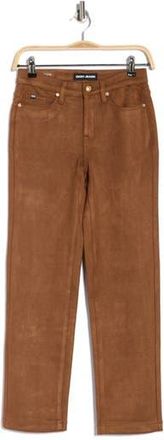 DKNY Classic Mid Rise Straight Leg Jeans in Burnt Sugar at Nordstrom Rack, Size 24