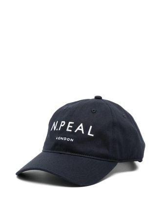 N.Peal Cappello da baseball in cotone - Blu