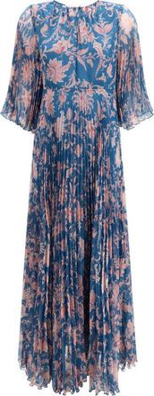Etro Etro Womens Embellished Crystal Velvet Mini Dress - Medium Blue - Size EU 38 (Womens)