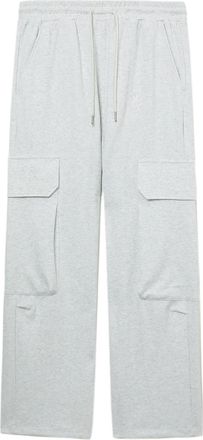 Five CM wide-leg cargo track pants - men - Cotton/Spandex/Elastane/Polyester - L - Grey