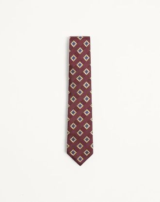 Valentino Garavani Valentie Patterned Tie In Silk, Wool, And Jacquard