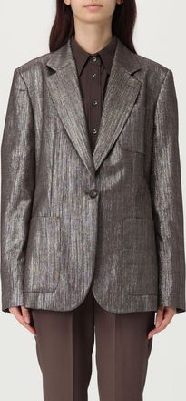 Brunello Cucinelli Brunello Cucinelli Womens Blazer Single Breasted Flap Pockets - Grey - Size EU 40 (Womens)