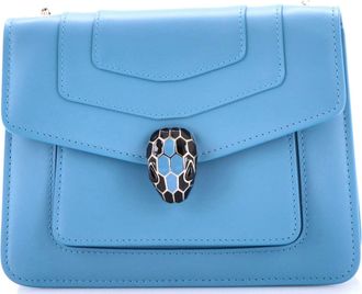 Bulgari Serpenti Forever Square Shoulder Bag Leather Small