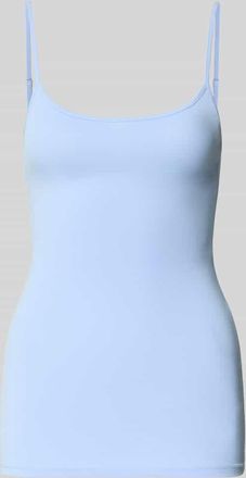 Review Slim Fit Top mit Spaghetti-Tr&auml;ger in Bleu, Gr&ouml;&szlig;e XL