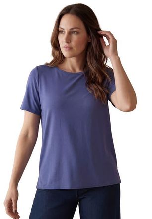 Jessica London Uptown Refined Tee in Deep Dusk at Nordstrom, Size 18