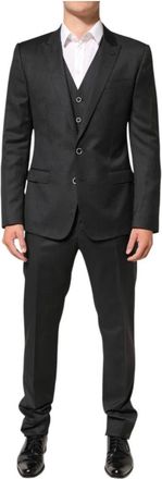 Dolce & Gabbana Hombre, Trajes, Negro, Talla: L