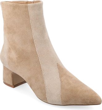 Journee Collection Womens Journee Tru Comfort Foam Lusinda Booties Taupe Ankle Boots GAL1449