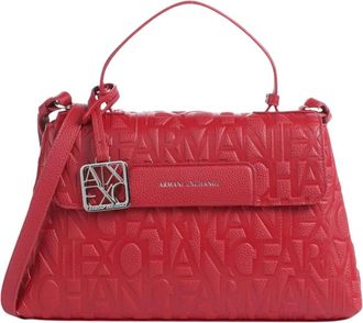 A|X Armani Exchange Handtas met handvat - Dames - Handtassen - Rood - ONE Size - Polyester - Tassen