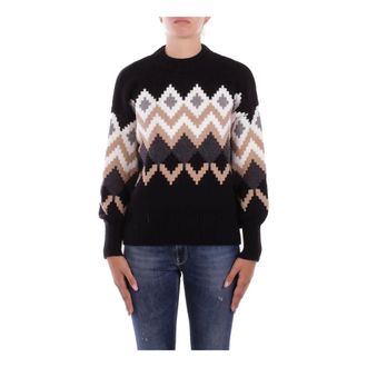 Barbour Round-neck Knitwear, female, Multicolor, M, Red Jumper Regular Fit Cotton Wool